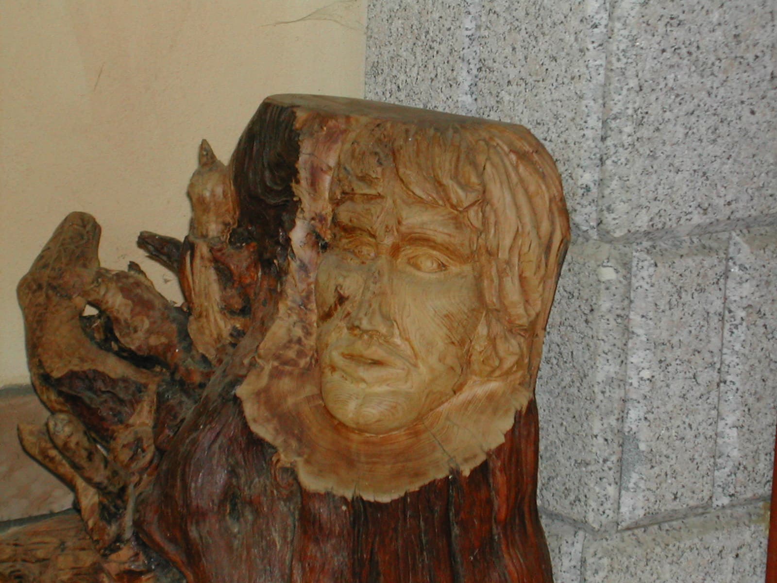 Scultura della natura intagliata in un tronco d’albero — foto 4 di 4