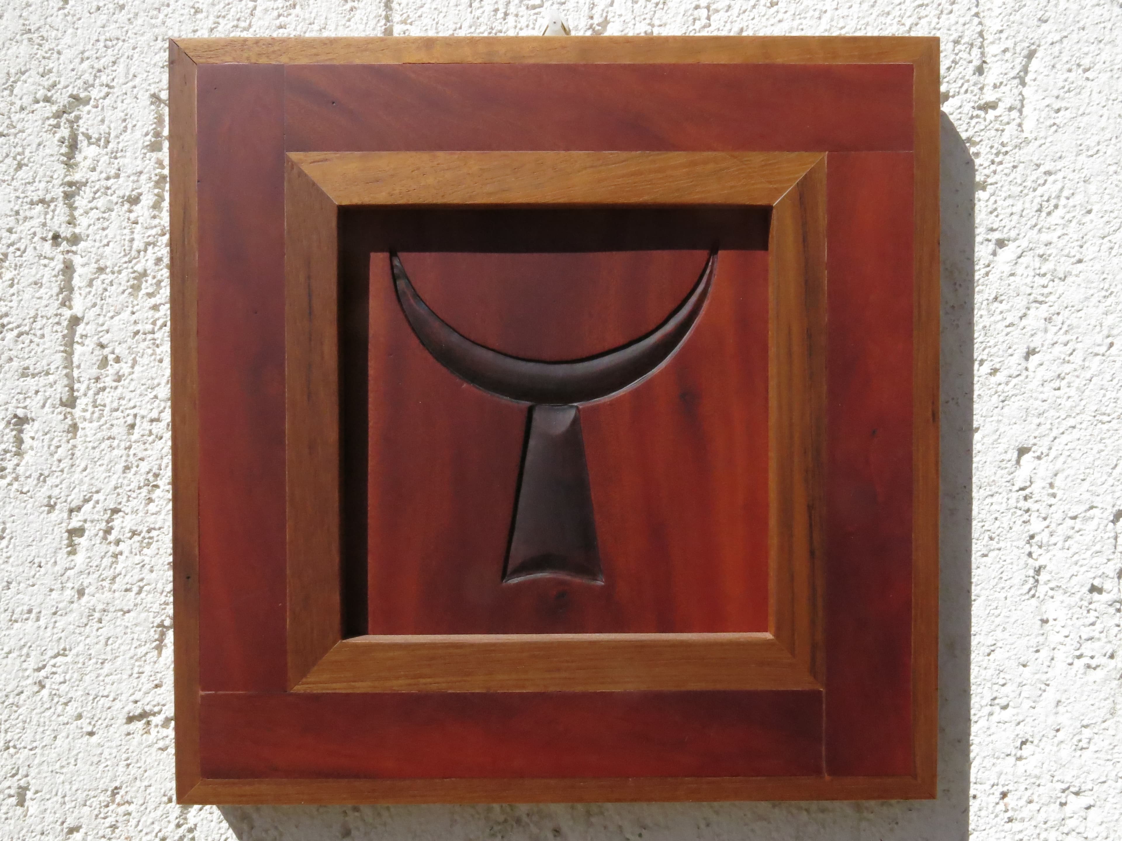Tomba dei giganti: quadro in ebano e teak